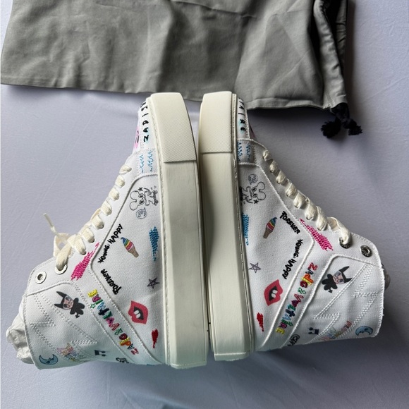 Zadig & Voltaire Flash Chunky High-Top Sneakers New size 7US/38FR Humberto Cruz - Picture 10 of 15